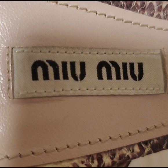 MiuMiu Leather with Cork Platform 🤎 shoes - Picture 4 of 10
